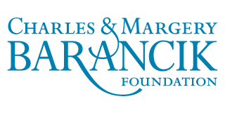 A blue logo for the charles & marcus arango foundation.